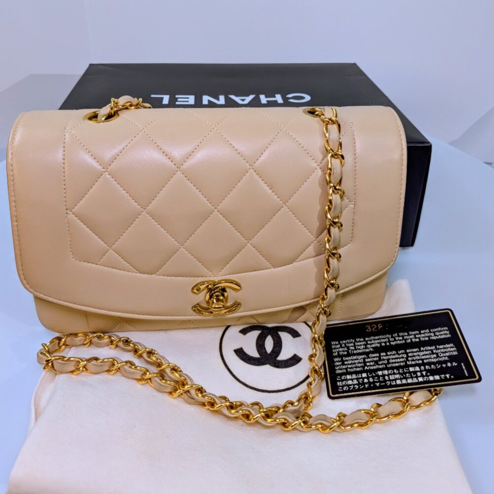 Chanel Vintage "Diana" Flap Small with 24k Gold Hardware